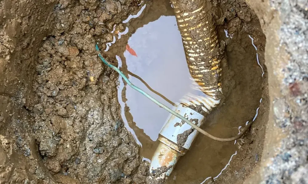 pool pressure testing pipe leak